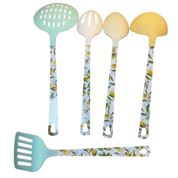 Lemon Kitchen Spatula Spoons Slotted Spoon 
Cooking Utensils Vintage - Picture 8 of 9